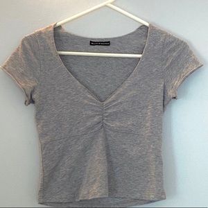 brandy melville grey gina top